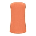 thumbnail image 4 of CHGBMOK Womens Tank Tops Summer Loose Sleeveless Tops Ribbed Trim Scoop Neck Curved Hem, 4 of 5