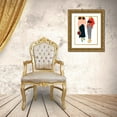 thumbnail image 3 of Kopcik, Emily 20x24 Gold Ornate Wood Framed with Double Matting Museum Art Print Titled - Fashion Friends, 3 of 4