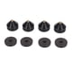 thumbnail image 1 of Uds almohadilla para pies de aislamiento de altavoz amplificador de absorción de impacto alfombrilla para pies de aislamiento de picos para tocadiscos amplificadores de altavoz subwoofer negro, 1 of 10