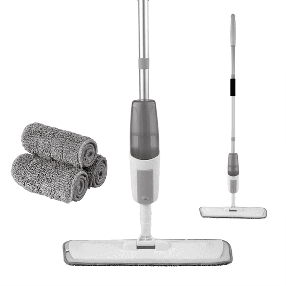 SAYFUT 360 Rotatable Microfiber Spray Mops for Floor Cleaning with 4 Washable Mop Pads