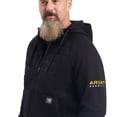 thumbnail image 4 of Ariat Men's Rebar Regulator Full Zip Hoodie Black - 10041492, 4 of 4