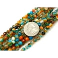 thumbnail image 2 of Natural Multi Color Agate Beads / Healing Energy Stone Beads / Faceted Round Shape Beads / 6mm 2 Strand Gemstone Beads For DIY Jewelry Making, 2 of 3