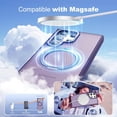 thumbnail image 3 of Dteck Case for Samsung Galaxy S24 Ultra,Magnetic Rubber Case Matte PC Mag-Safe with 360°Rotating Invisible Ring Stand Military Grade Shockproof Back Cover,Purple, 3 of 8