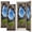 Color 4, variant on 3D 2 Pcs School Locker Magnetic Wallpaper for Boys 12" x 36" Giraffe Peeking Broken Wall Opening Natural Wildlife Portrait Reusable Removable Locker Accessories Back to School Supplies
