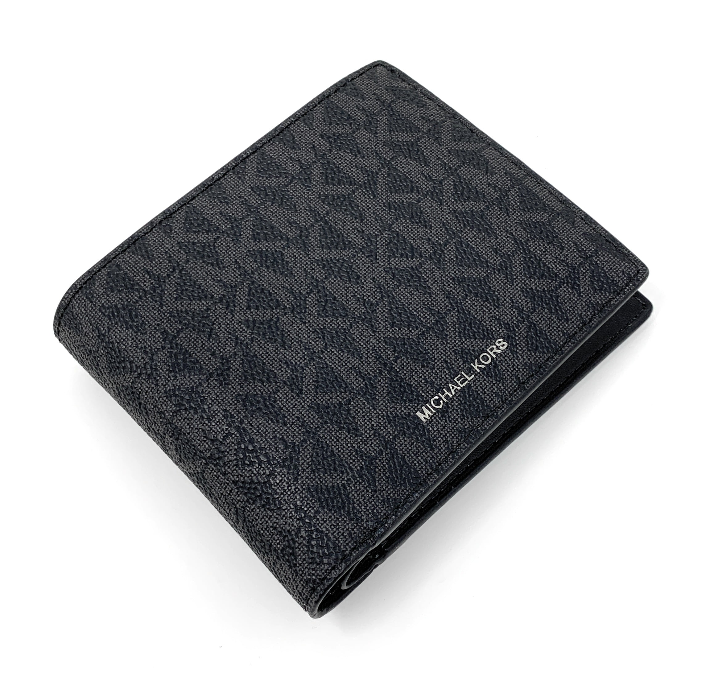 【関税&送料込】Michael Michael Kors Wallets Black Michael Kors Men's Cooper Bifold Wallet with Removable