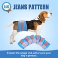 thumbnail image 4 of Dono Disposable Dog Diapers Male-Dogs Jeans Super Absorbent Soft Pet Diapers Doggie Wraps for Male Puppy Dogs, Leak Protection Excitable Urination or Incontinence, 4 of 7