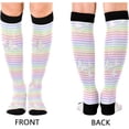 thumbnail image 5 of GZHJMY High Elasticity Compression Socks, High Knee Socks Adult Universal Leisure Relieve Fatigue,Spring Summer Travel Daily with Running (1 Pair), 5 of 7