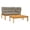 Taupe & Brown, variant on Pemberly Row Contemporary Pallet Sofa Set in Anthracite & Natural Wood
