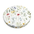 thumbnail image 1 of Disketp Watercolor Floral A Funda Redonda para Taburete, Funda de Cojín para Silla de Bar Suave y Elástica-12 inch, 1 of 7