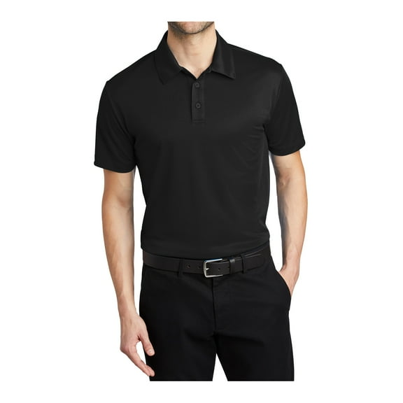 Mafoose Men's Moisture-Wicking Silk Touch Performance Short Sleeve Polo Shirt Black XS