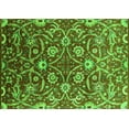 thumbnail image 1 of Ahgly Company Indoor Rectangle Oriental Green Industrial Area Rugs, 2' x 5', 1 of 4