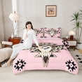 thumbnail image 4 of Castle Fairy Bull Skull Queen Comforter Set,Animal Print Aztec Bedding Comforter Set, 4 of 8