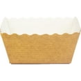 thumbnail image 2 of Novacart Beige Easybake Square Baking Mold, 2-3/8" x 2-3/8" x 1-3/8" - Pack of 60, 2 of 4