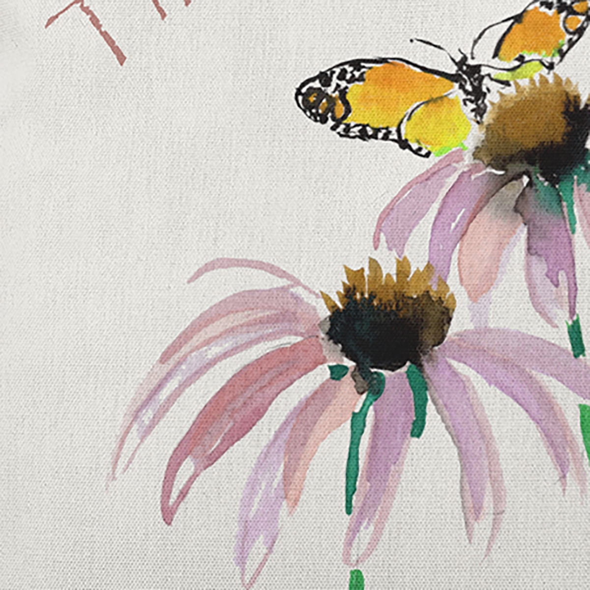 20" x 20" Simply Daisy There's No Place Like Home Polyester Indoor/Outdoor Pillow, Rusty Mauve Qty 1