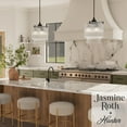 thumbnail image 3 of Hunter - Ontario 3-light Matte Black, Medium Size Pendant Light, Dimmable, Transitional Style, Cylinder Shaped, for Bedrooms, Dining, Living Rooms - 13149, 3 of 8