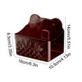 thumbnail image 3 of Blueek Transparent Wall Mounted Tissue Storage Box - No Drill Wet Wipes Holder, Multi-Purpose Organizer for Bathroom, Kitchen, and Office,Red, 3 of 6