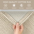 thumbnail image 5 of iOhouze Runner Rug for Hallway 2x5 ft Washable Hall Carpet Runner Rubber Backed Hallway Runner Cotton Entryway Runner Rug Floor Runners for Indoor Hallway Bedroom Kitchen, Ivory/Khaki, 5 of 10