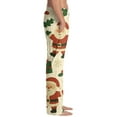 thumbnail image 3 of Fabrcox Christmas Men's Black Pajama Pants Straight Leg Elastic Waist Pj Pants with Pockets Casual Snowman Printed Drawstring Pajama Bottoms Beige XXL, 3 of 4