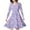 Violet Clair, variante sur Robe de Pâques Taille 6 Robe de Baptême pour Tout-Petit Cuhk Fille/enfant Robe de Fête à Imprimé Nœud