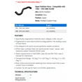 thumbnail image 2 of Upper Radiator Hose - Compatible with 1988 - 1995 GMC K3500 - Gates, 2 of 2