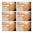 thumbnail image 1 of YUSDECOR Retro Guitar On Old Musical Paper Musical Instruments Placemats Table Mats for Dining Room Kitchen Table Decoration 12x18 inch,Set of 6, 1 of 4