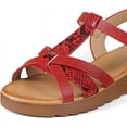 thumbnail image 2 of Platform Sandals for Women Open Toe Espadrille Platform Sandals, Size 7, 2 of 6