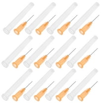 100pcs Plastic Dispensing Needles 25g 13mm Industrial Liquid Dispenser Needle For Refilling Liquid Inks Adhesive Glue Orange