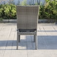 thumbnail image 4 of Aaron Outdoor Wicker Dining Chairs With Cushion (Set of 8) - Gray/Dark Gray, 4 of 10