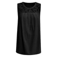 thumbnail image 5 of HOWPAY Sleeveless T Shirts for Women Oversized Crew Neck Basic Tee Solid Color Casual Loose Fit Summer Baggy Comfy Soft Y2K Clothes Black L, 5 of 5