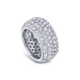 thumbnail image 3 of F/VS 5 3/4ct Pave Lab Grown Diamond Eternity Wedding Anniversary Ring, 3 of 3