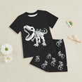 thumbnail image 2 of kpoplk Toddler Baby Boy Baseball OutfitSummer Short Sleeve T Shirt Baseball Short Set Summer Clothes(White,7-8 Y), 2 of 4