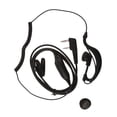thumbnail image 2 of Auricular De Radio De 2 Pines Y 2 Vías Con Micrófono PTT Reel Earhanger Auriculares SM SunniMix Auriculares con auricular negro, 2 of 8