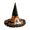 D, variant on EANJE Halloween Witch Hat for Women with Print Costume Witch Wizard Hat Cap Halloween Decorations Cosplay Party Props C One Size