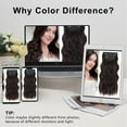 thumbnail image 7 of Clip in Long Wavy Synthetic Hair Extension 20 Inch Chocolate Brown 4PCS Thick Hairpieces Fiber Double Weft Hair for Women, 7 of 7