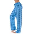 thumbnail image 2 of Just Love Women Plaid Pajama Pants Sleepwear (Navy Plaid, 3X), 2 of 3