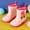 Pink, variant on Zecgelong Rubber Children Water Shoes Classic Children Rainboots Rain Boots Kids Baby Cartoon Shoes Toddler Cowboy Bootsâ 2-3 Years