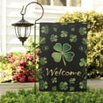 thumbnail image 3 of Lucky Shamrock Clover Yard Flags Happy Saint Patrick's Day Yard Flags Irish Holiday Outdoor Flags 12×18 in Small Vertical Double Sided Seasonal Outside Décor for Yard Farmhouse, 3 of 4