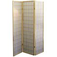 thumbnail image 1 of 70" Tall 3-Panel Screen / Room Divider, Japanese Style with Natural Wood finish, 1 of 2