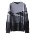 thumbnail image 1 of Pullover Sweaters for Men Loose Fit Men's Sweater with Color Block and Long Sleeve, Round Neck, Pullover Style Men's Pullover Sweaters, 1 of 8