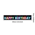 thumbnail image 2 of Colorful Neon Style Happy Birthday Banner Background Party Decors for Birthday Party Photography Props Celebrations Events Decorations, 2 of 7