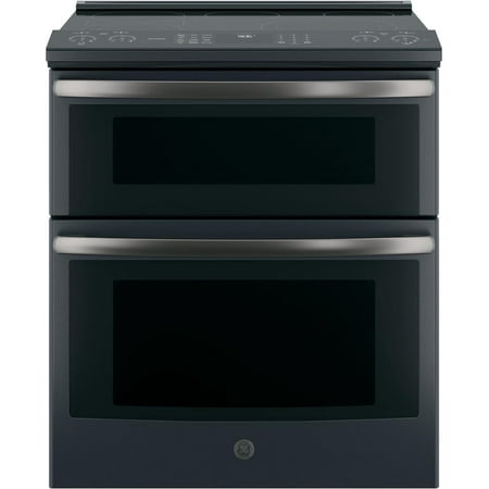 GE Profile Black Slate PS960FLDS 30"" Slide In Electric Double Oven Convection Range with 6.6 cu. ft. Total Capacity