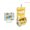 yellow smiling face, variant on Travel Storage Bag Suspended Storage Bag Cosmetic Bag Folding Hand-held Finishing Bag Hook Washing Bag