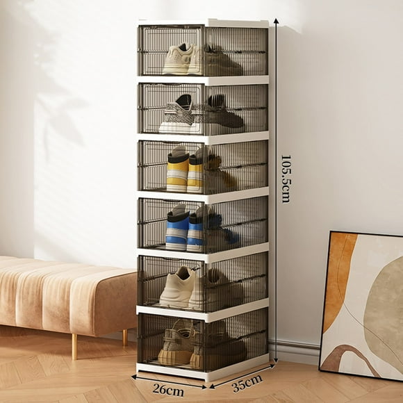 Cajas para Zapatos Sin Montaje Apilables, Organizador de Almacenamiento para ZapatosPara Sneakers