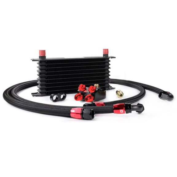 CROSSDESIGN Engine Transmition Oil Cooler Kit   Oil Filter Relocation Kit Fit for All Models