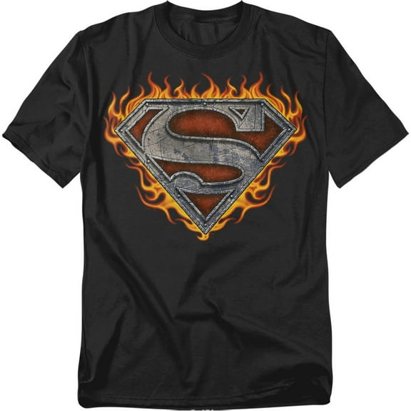 Superman T-Shirt Iron Fire Shield Unisex Graphic Tee For Men & Women