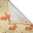 thumbnail image 3 of Ambesonne Chicken Kitchen Curtains, Domestic Animal Symmetry, 55"x45", Yellow Salmon, 3 of 3