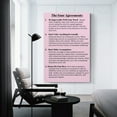 thumbnail image 3 of The Four Agreements Wall Art Wall Art Picture Painting Poster Canvas Print Posters Artworks Bedroom Living Room Decor 24x36inch(60x90cm), 3 of 6