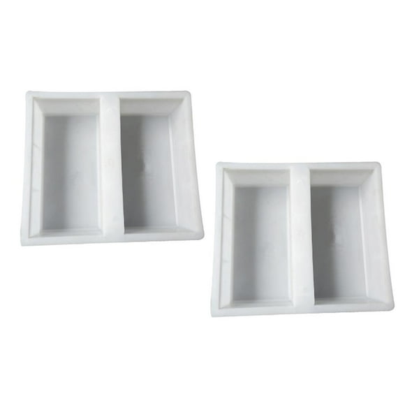 koolsoo 2pcs Driveway Paving Brick Patio Concrete Slabs Path Garden Walk Maker Mould