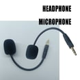 thumbnail image 3 of Bottone Headphone Microphone 3.5mm Male 3-section Mic Boom with Sponge Cover for G5BT Headsets Replacement Accessory, 3 of 7