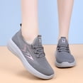 thumbnail image 5 of Domzle Womens Orthopedic Shoes with Arch Support Slip On Wide Width Sneakers Non-Slip Sole Lightweight Athletic Sneakers with Breathable Mesh, 5 of 7